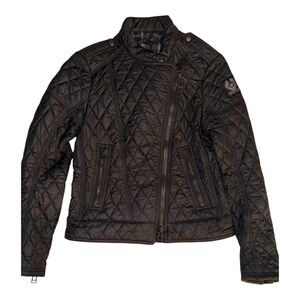 Belstaff Quilted Moto Cafe Racer Jacket 38 S M
